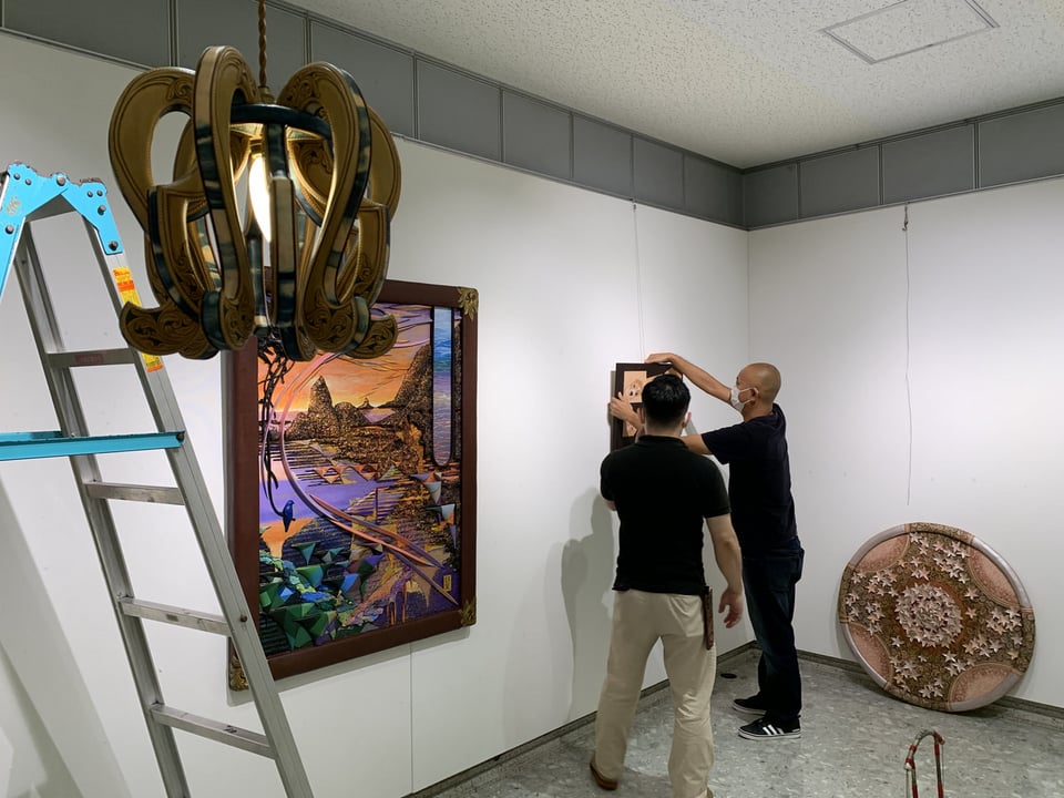 レザー　レザークラフト　レザーカービング　アート　ハンドメイド　革雑貨　革　革小物　ギャラリー　公募展　コンテスト